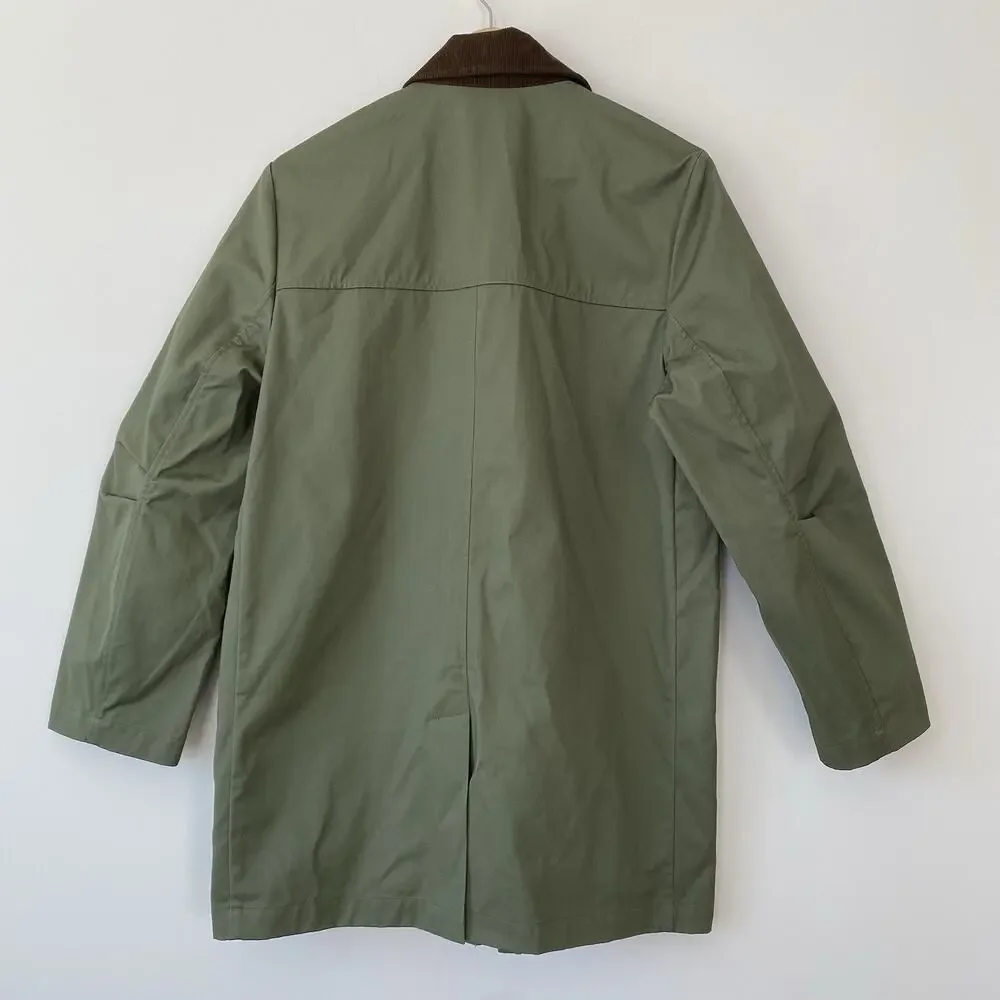 NWT J. Crew Heritage Barn Jacket Green Waxed Canvas Twill Womens S Chore Coat - Picture 15 of 16